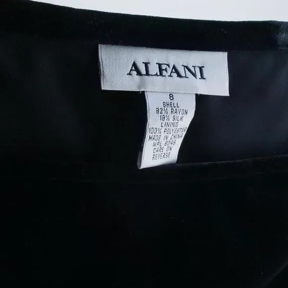 Y2k black velvet midi skirt - Picture 6 of 7